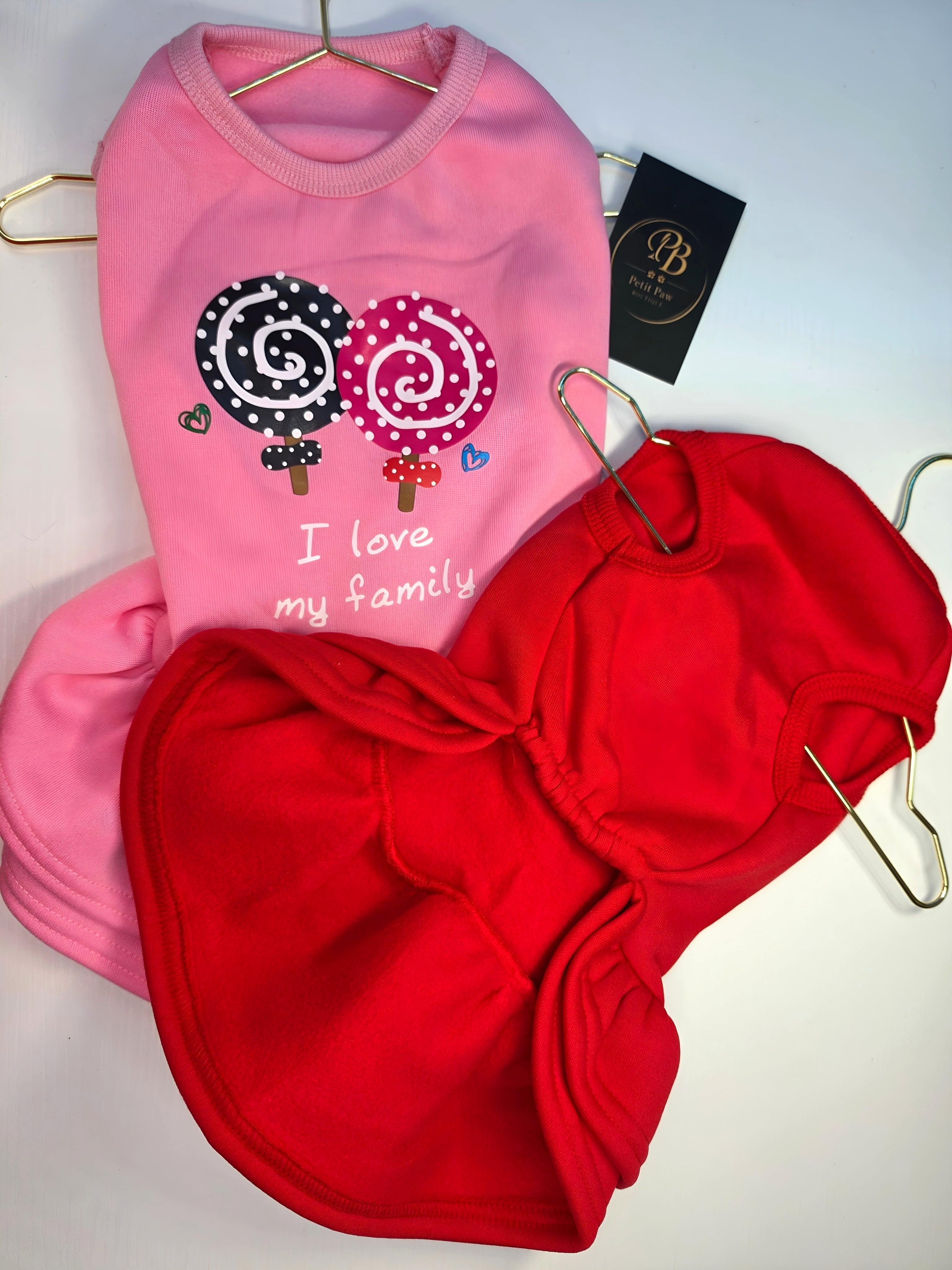 Vestido "I Love My Family" con Paletas de Dulce